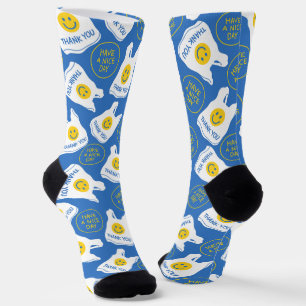 Have A Nice Day Smiling Crew Socks – Thank You