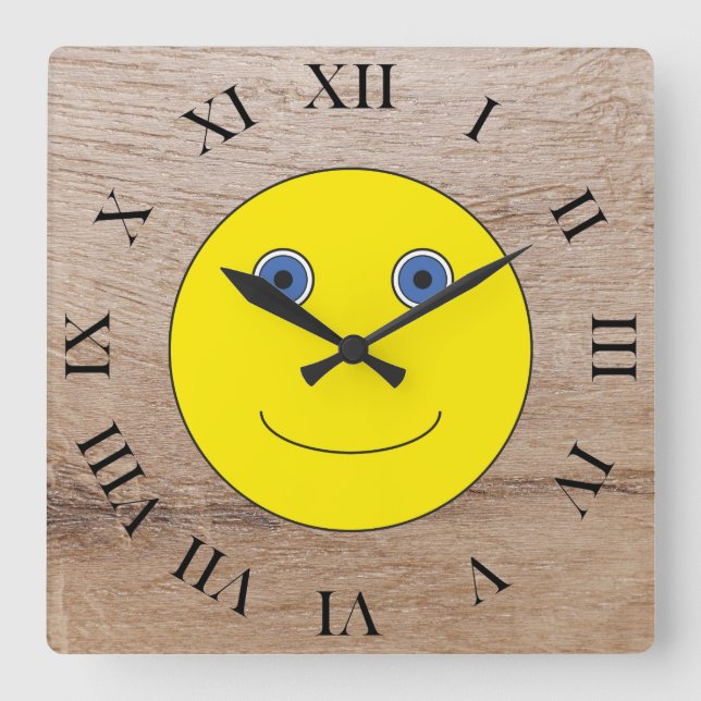 Have a nice day square wall clock (Front)