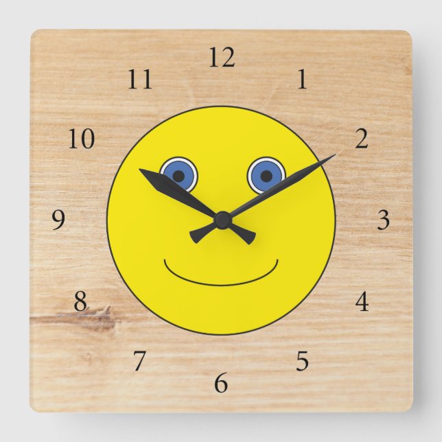 Have a nice day square wall clock (Front)