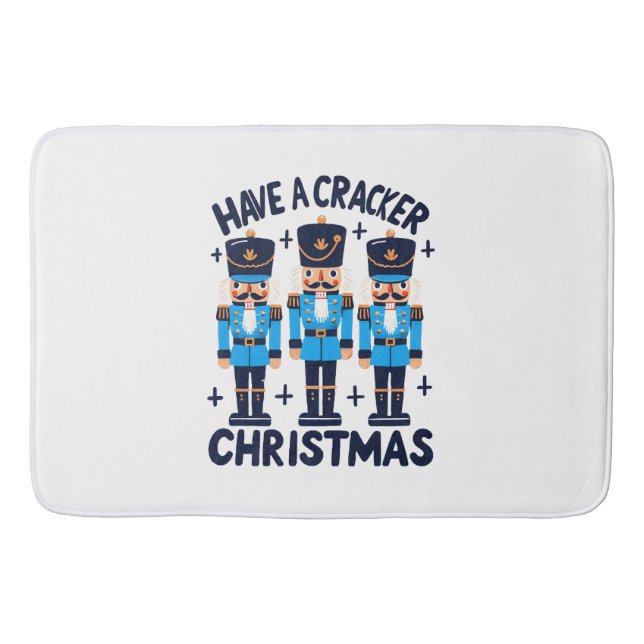 Have a nutcracker christmas bath mat (Front)