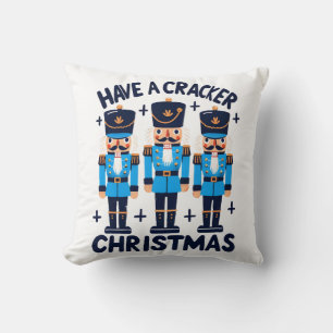 Have a nutcracker christmas throw pillow