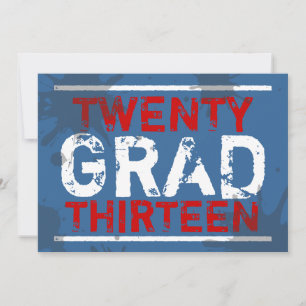 Have a Party Grunge Graduation Party Invitation