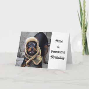 HAVE A **PAWSOME  BIRTHDAY** CARD