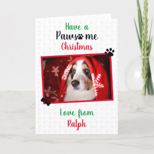 Have a Pawsome Christmas Holiday from Dog Card