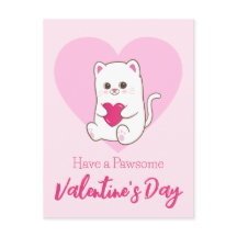 Have A Pawsome Valentine's Day | Funny Cute Cat