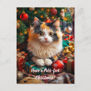 Have a Purr-fect Christmas! Postcard