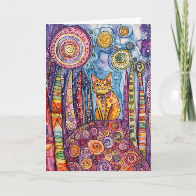 Have a Purr-fect Day Greeting Card (Front)