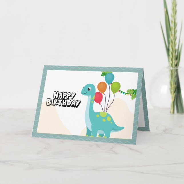 Have a 'roar' of a good time Birthday Card (Front)