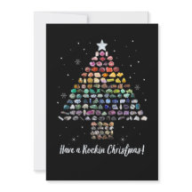 Have a Rockin Christmas! Crystal Gems Tree Card