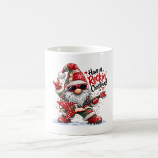 Have a Rockin' Christmas Guitar Gnome Coffee Mug