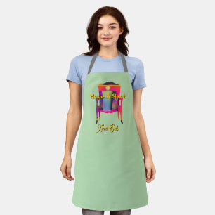 Have A Seat And Eat Lt Green  Apron