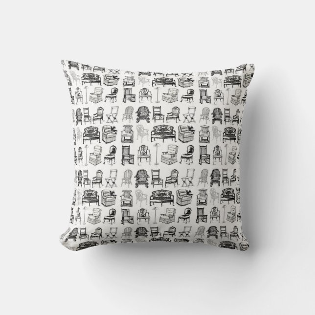 HAVE A SEAT! THROW PILLOW (Front)