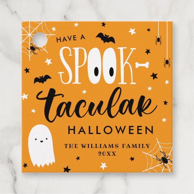 Have A Spooktacular Halloween Favour Tags (Front)