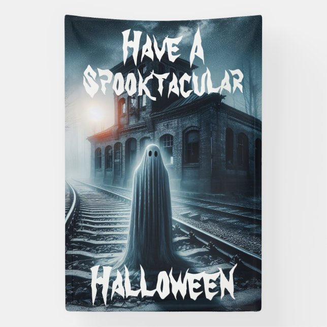 Have a Spooktacular Halloween Ghost Banner (Vertical)