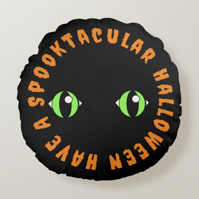 Have A Spooktaculr Halloween Round Pillow (Front)