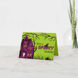 Have a spooky birthday! card