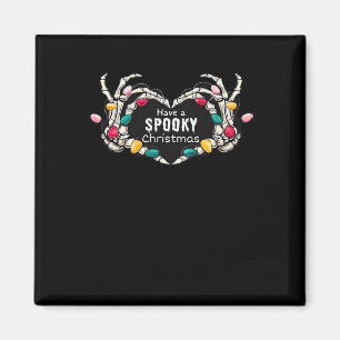 Have A Spooky Christmas Classic - Skeleton Hand He Magnet