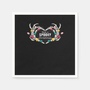 Have A Spooky Christmas Classic - Skeleton Hand He Napkin