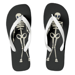 Have A Spooky Halloween, Halloween Skeleton Flip Flops