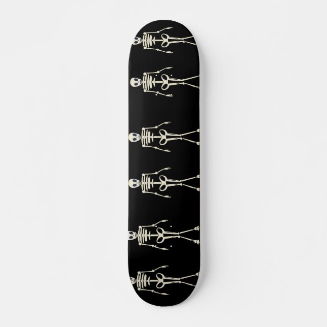 Have A Spooky Halloween, Halloween Skeleton Skateboard (Front)