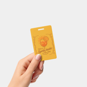 Have A Spritz-Tastic Day Aperol Spritz Wishes Badge
