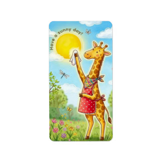 Have a sunny day! label