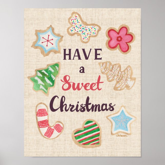 Have a Sweet Christmas Art Print (Front)