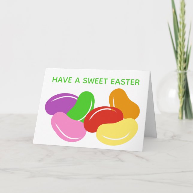 Have a Sweet Easter Jelly Beans Custom Card (Front)