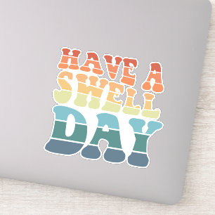 Have a Swell Day Modern Rainbow typography