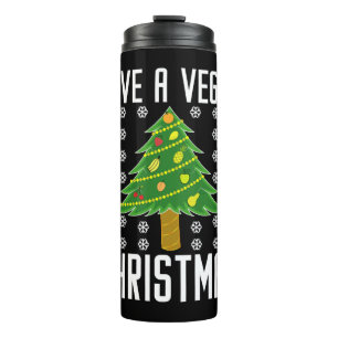 have a vegan christmas thermal tumbler