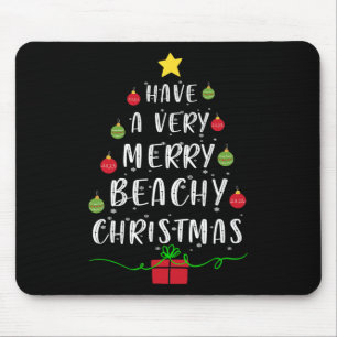 Have A Very Merry Beachy Christmas Tree Sweater Xm Mouse Pad