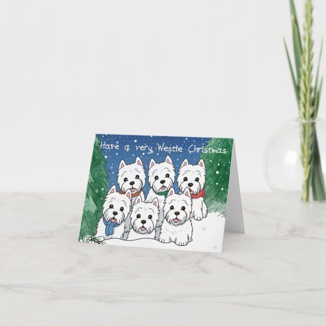 Have a very Westie Christmas Holiday Card (Front)