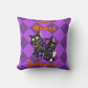 Have a Wicked Halloween! Throw Pillow
