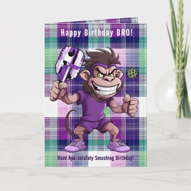 Have an Ape-solutely Smashing Birthday Holiday Card (Front)