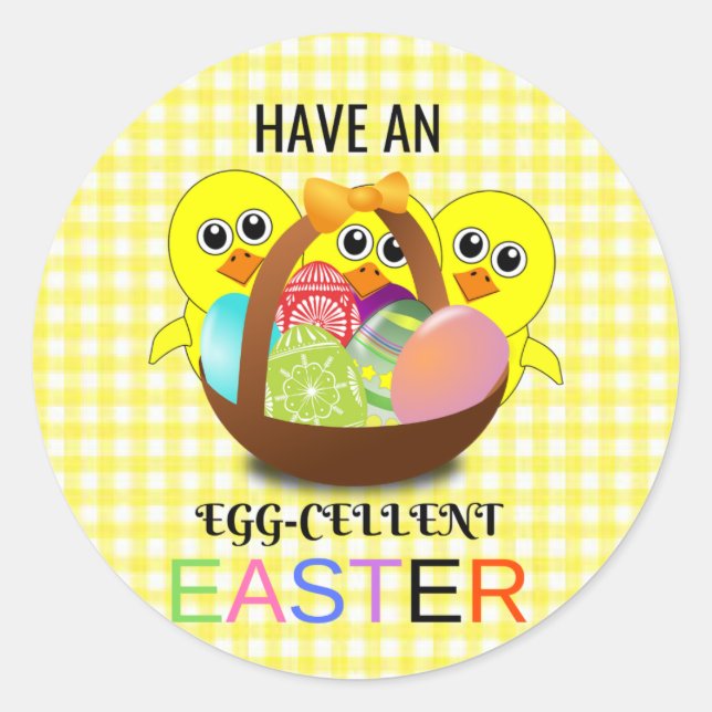 Have An Egg-Cellent Easter Sticker (Front)