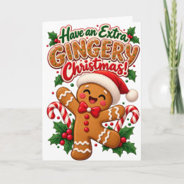 Have an Extra Gingery Christmas – Funny Ginger Card