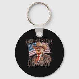 Have Been A Cowboy Trump 2024 4th Of July Us Flag Keychain
