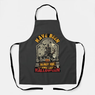 Have Been Ready Halloween Haunted House Tombstone Apron