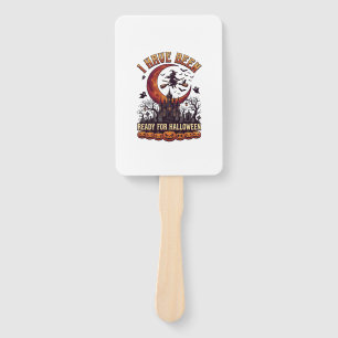 Have Been Ready Halloween Witch Castle Moon_1 Hand Fan