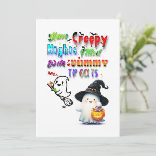 Have Creepy Nights Filled With Yummy Treats Card