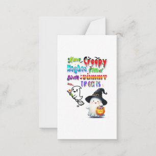 Have Creepy Nights Filled With Yummy Treats Card