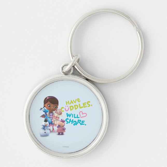 Have Cuddles Will Share Keychain (Front)