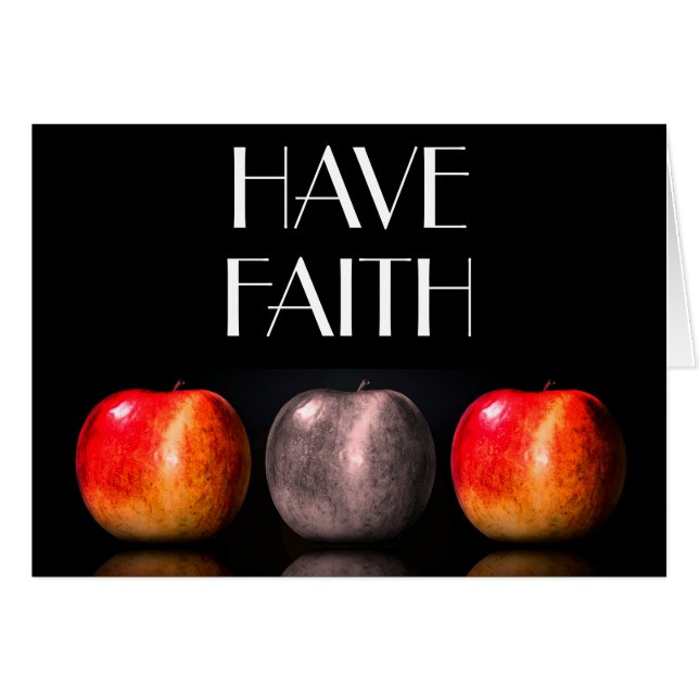  "HAVE FAITH" Greeting Card (Front Horizontal)