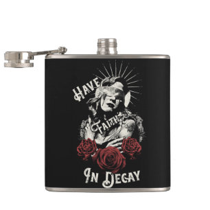 Have Faith in Decay - Gothic Design Hip Flask