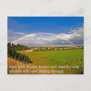 Have faith in your dreams postcard