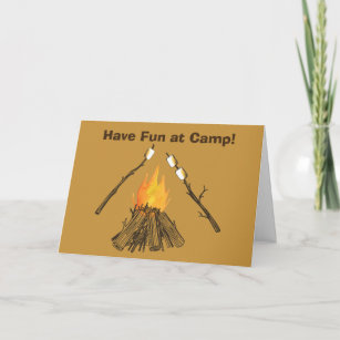 Have Fun At Camp Marshmallows Card