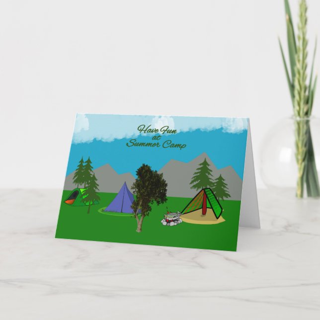 Have Fun At Summer Camp Greeting Card (Front)