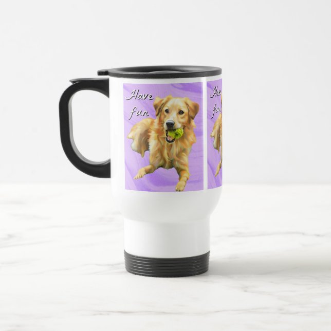 Have Fun Golden Retriever Mug (Left)