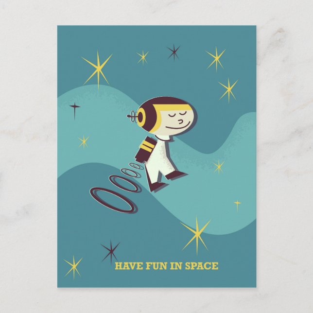 Have fun in Space. Postcard (Front)