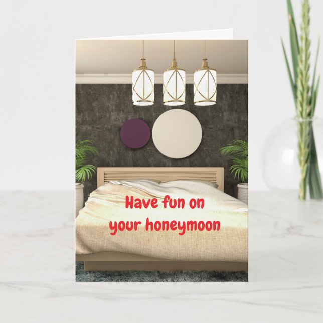 Have fun on your honeymoon. card (Front)